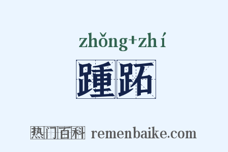 踵跖是什么意思的图片